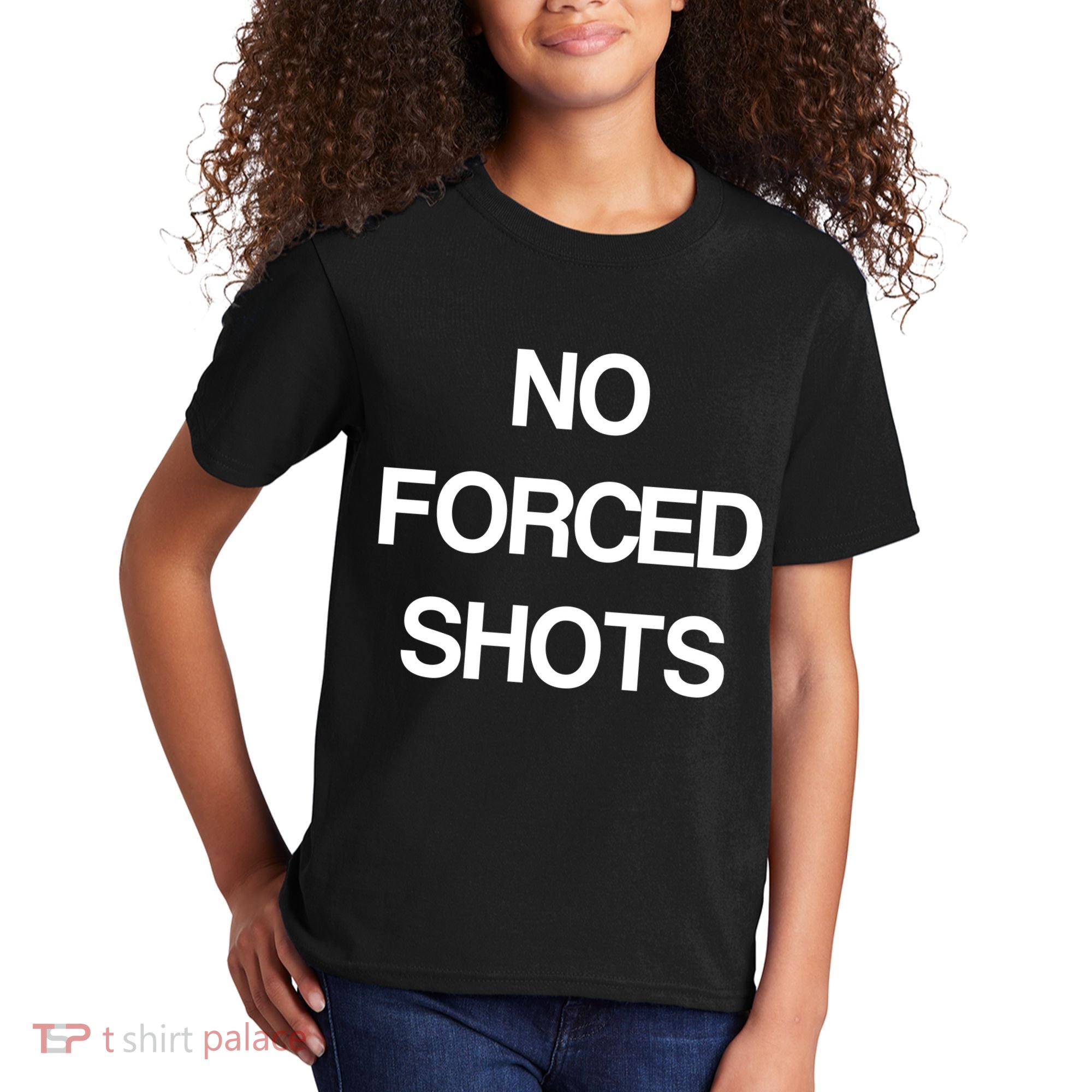 No Forced Shots Kids T-Shirt