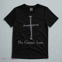 No Greater Love. Jesus Nailed To the Cross Christian T-Shirt thumb 5