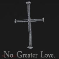 No Greater Love. Jesus Nailed To the Cross Christian Women's Tank Top thumb 5