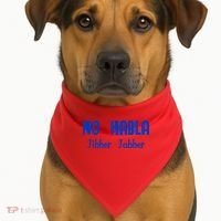 No Habla Jibber Jabber Spanish USA-Made Doggie Bandana thumb 1