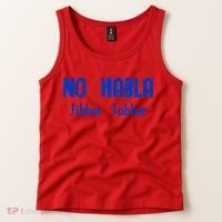 No Habla Jibber Jabber Spanish Tank Top thumb 2