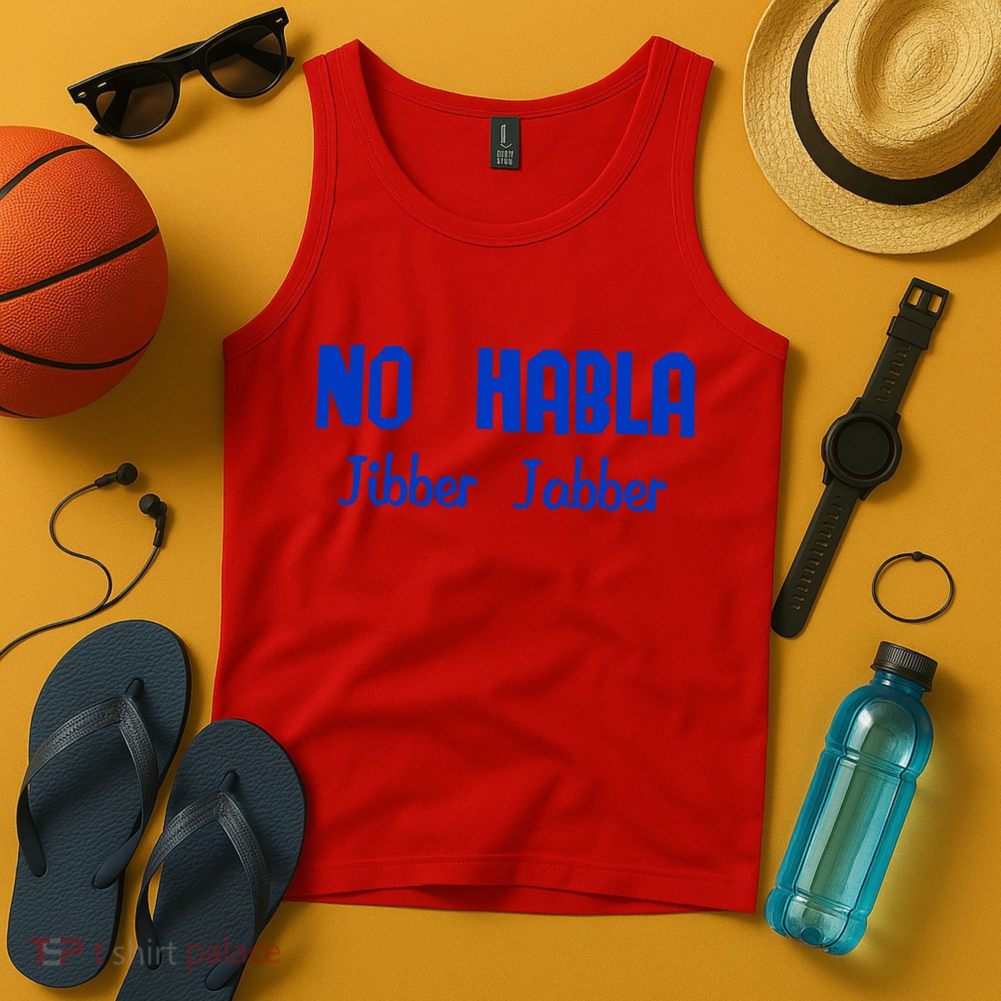 No Habla Jibber Jabber Spanish Tank Top