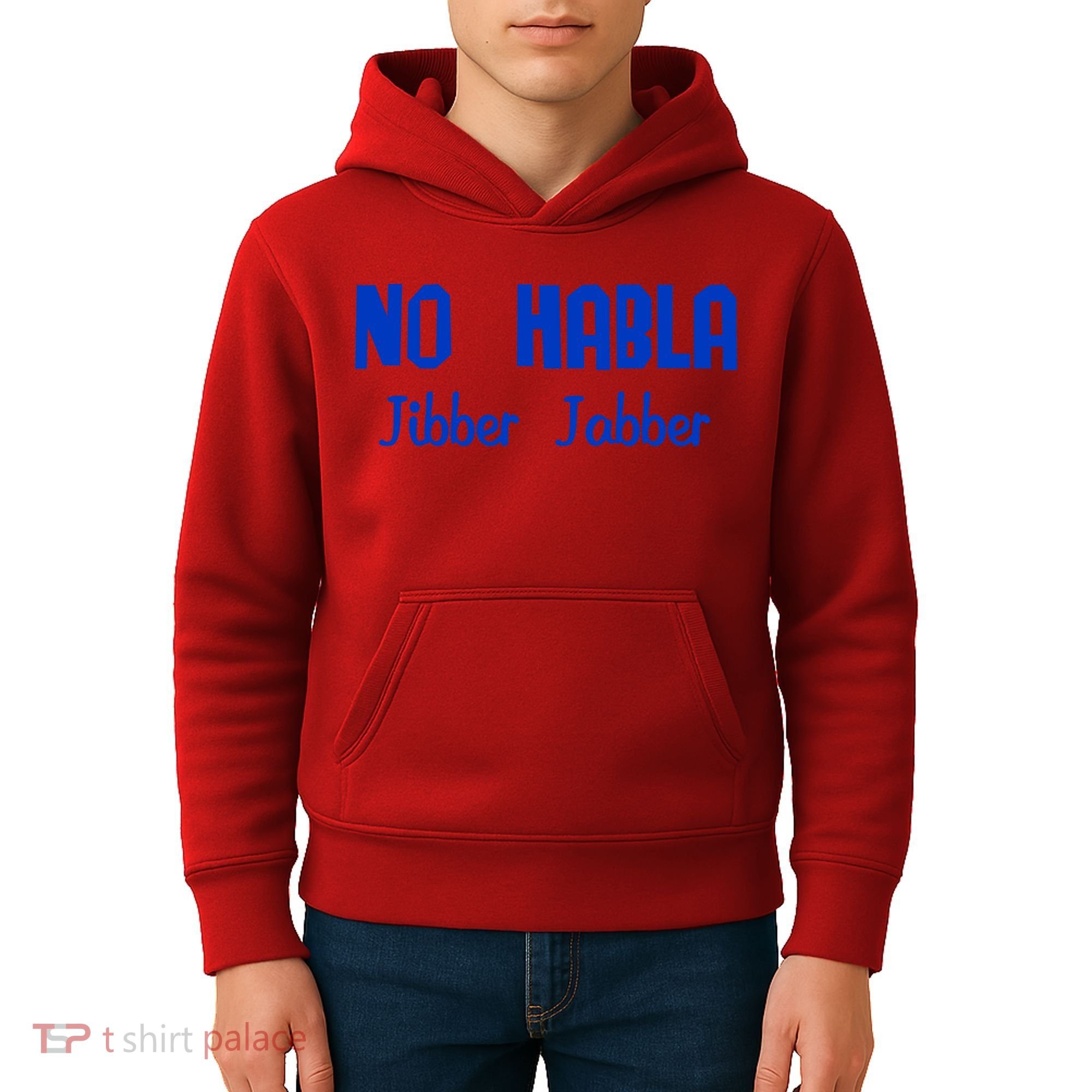 No Habla Jibber Jabber Spanish Kids Hoodie