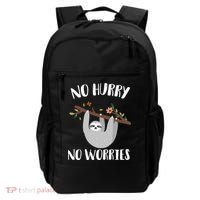 No Hurry No Worries Lazy Sloth Backpack thumb 0