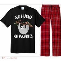 No Hurry No Worries Lazy Sloth Pajama Set thumb 0