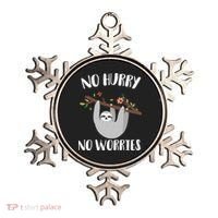 No Hurry No Worries Lazy Sloth Ornament thumb 0