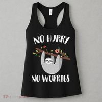No Hurry No Worries Lazy Sloth Women's Tank Top thumb 3