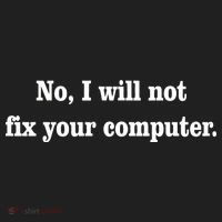 No I Will Not Fix Your Computer Hat thumb 2