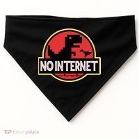 No Internet T-Rex USA-Made Doggie Bandana thumb 0