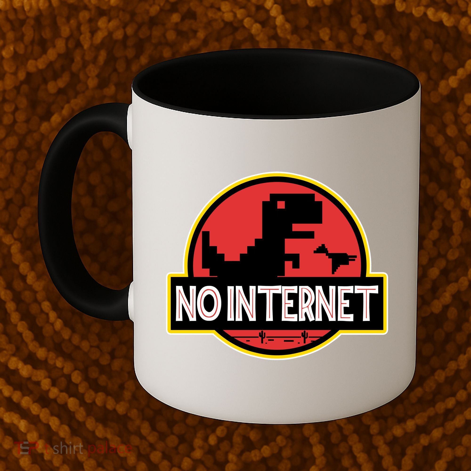 No Internet T-Rex Coffee Mug