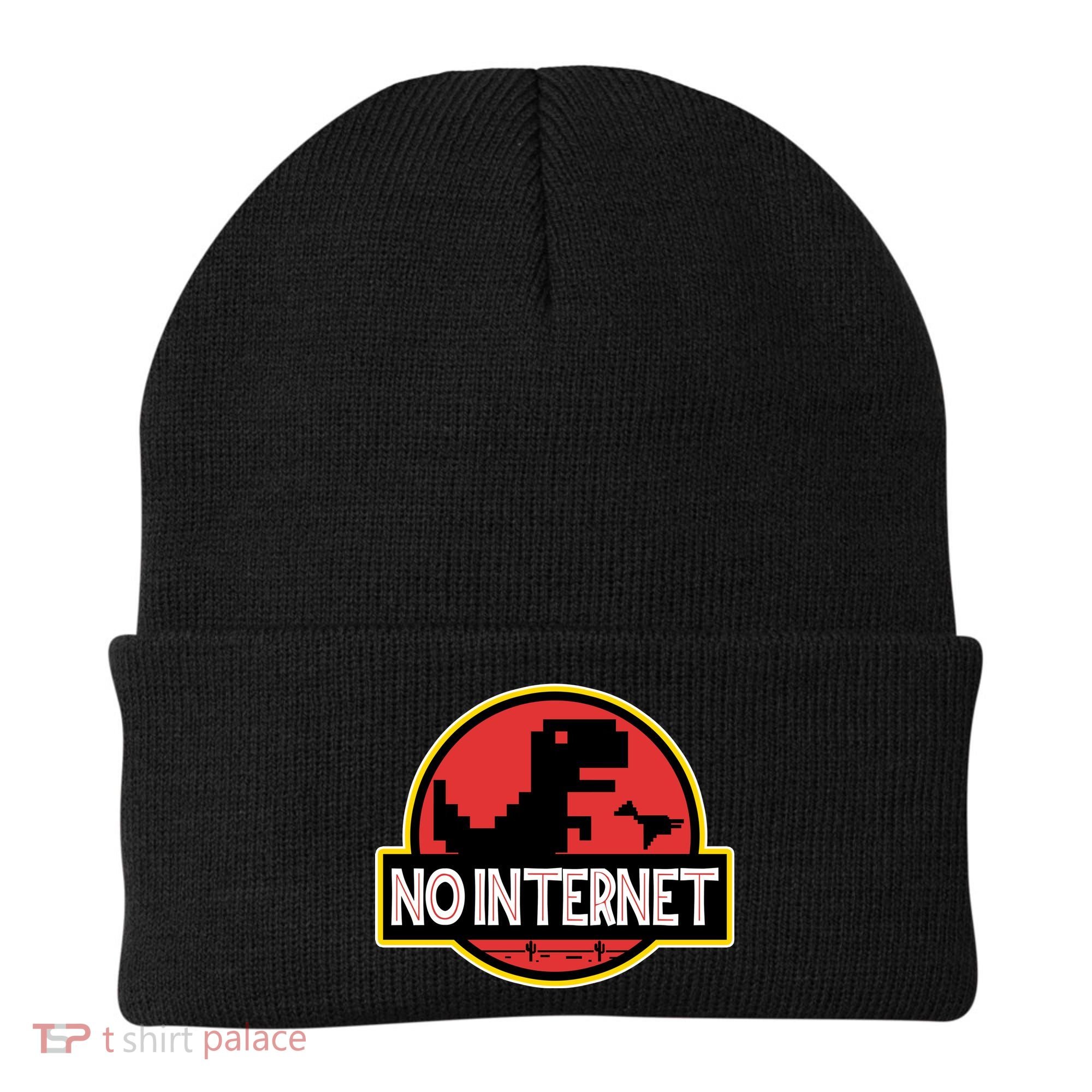 No Internet T-Rex Beanie
