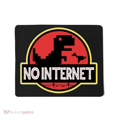 No Internet T-Rex Mousepad