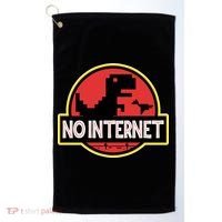 No Internet T-Rex Golf Towel thumb 0