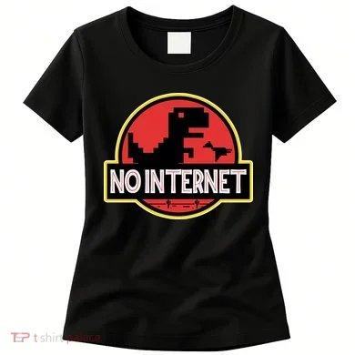 No Internet T-Rex Women's T-Shirt