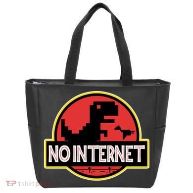 No Internet T-Rex Tote Bag