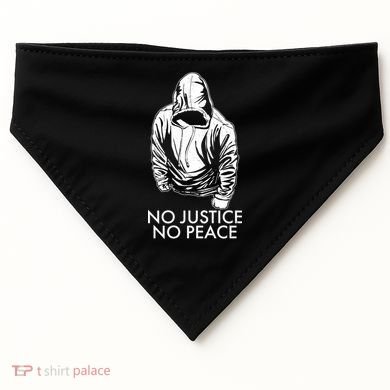 No Justice No Peace Black Lives Matter USA-Made Doggie Bandana