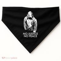 No Justice No Peace Black Lives Matter USA-Made Doggie Bandana thumb 0