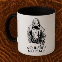 No Justice No Peace Black Lives Matter Coffee Mug thumb 2