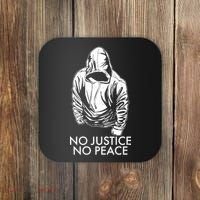 No Justice No Peace Black Lives Matter Coaster thumb 0