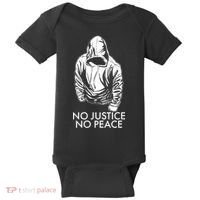 No Justice No Peace Black Lives Matter Baby Bodysuit thumb 0
