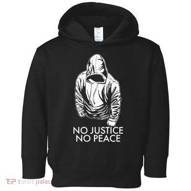 No Justice No Peace Black Lives Matter Toddler Hoodie