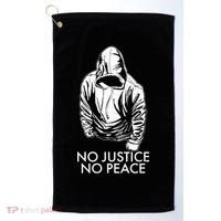 No Justice No Peace Black Lives Matter Golf Towel thumb 0