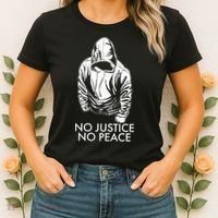 No Justice No Peace Black Lives Matter Women's T-Shirt thumb 2