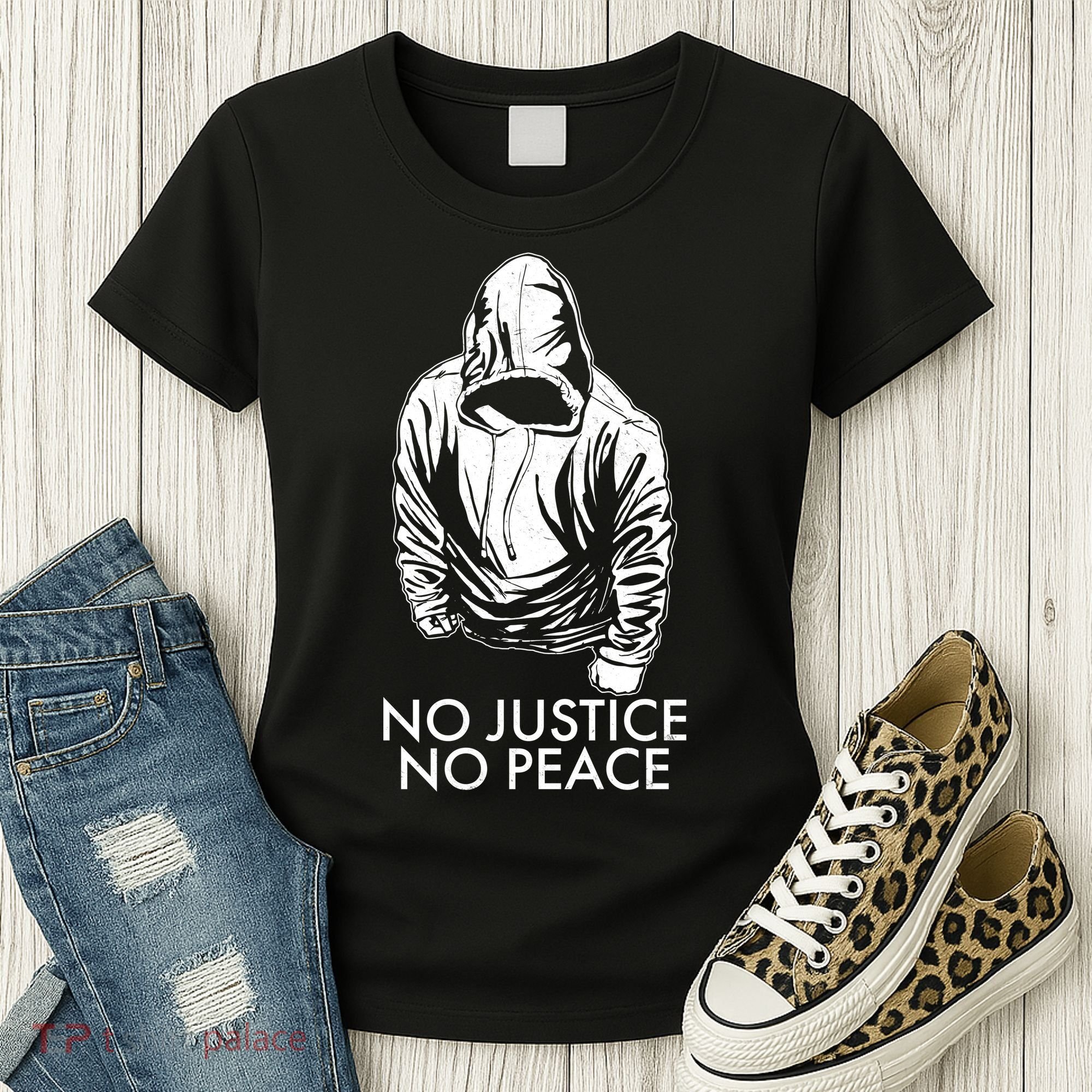 No Justice No Peace Black Lives Matter Women's T-Shirt