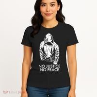 No Justice No Peace Black Lives Matter Women's T-Shirt thumb 4