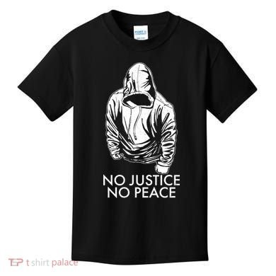 No Justice No Peace Black Lives Matter Kids T-Shirt