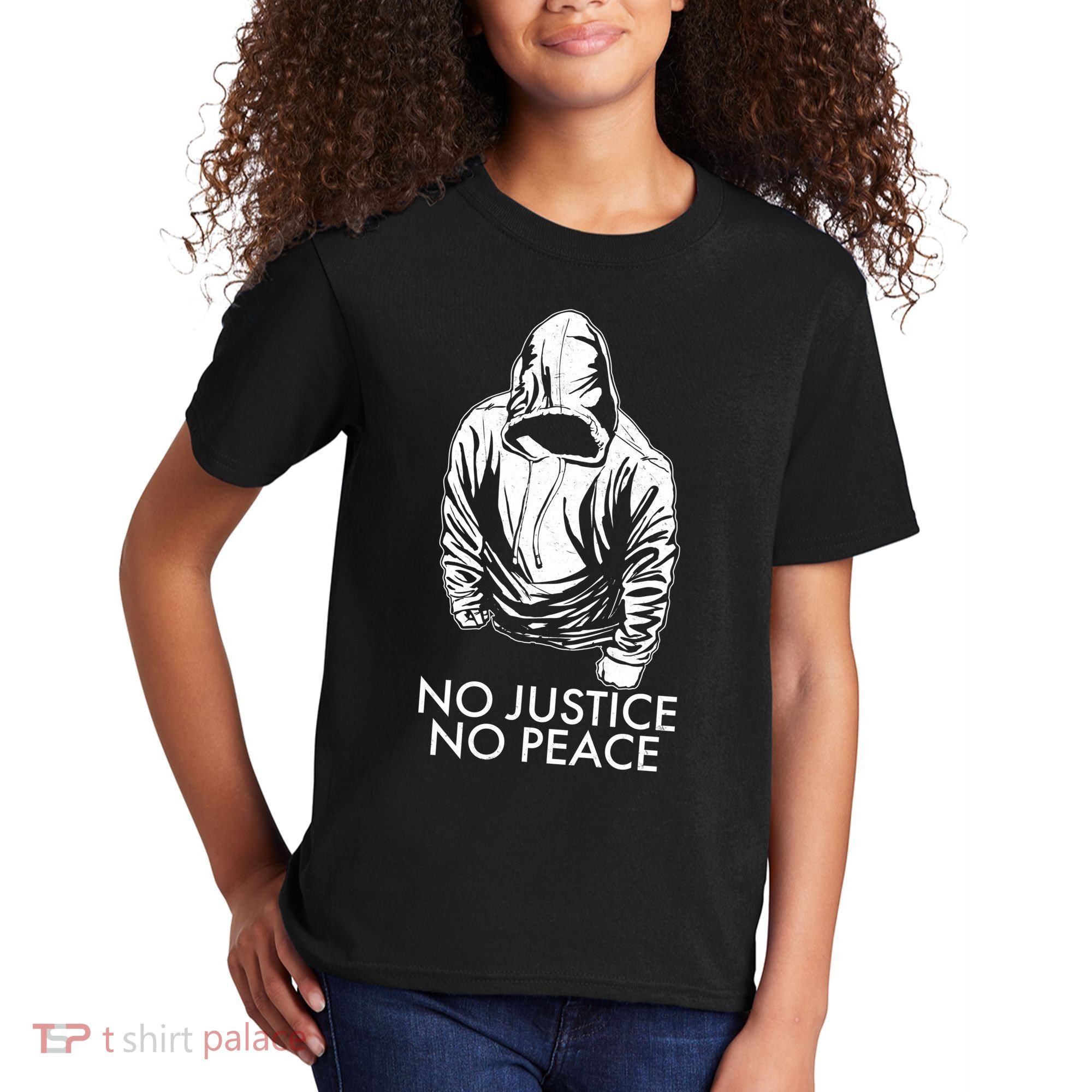 No Justice No Peace Black Lives Matter Kids T-Shirt