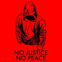 No Justice No Peace Black Lives Matter Santa Hat thumb 1