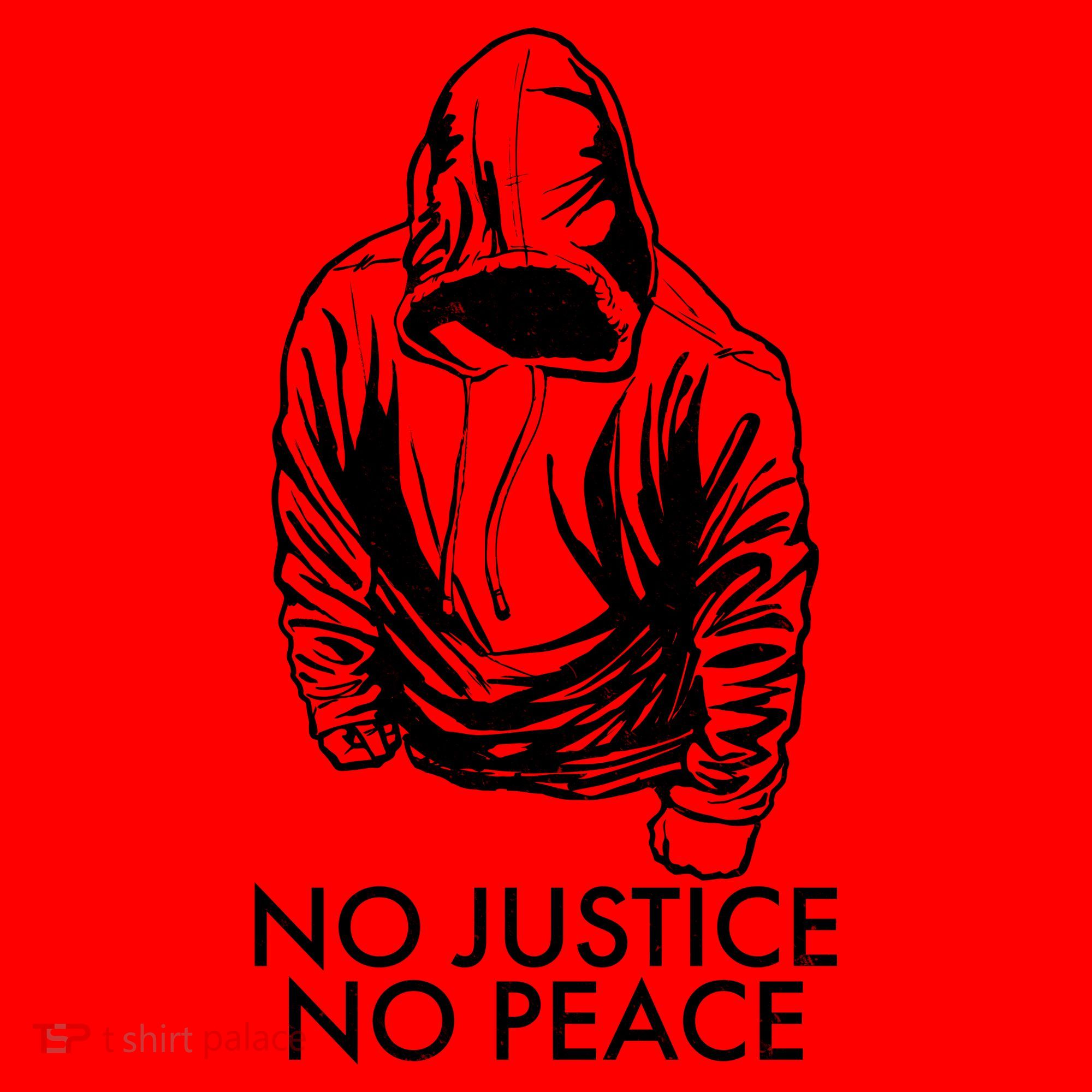 No Justice No Peace Black Lives Matter Santa Hat