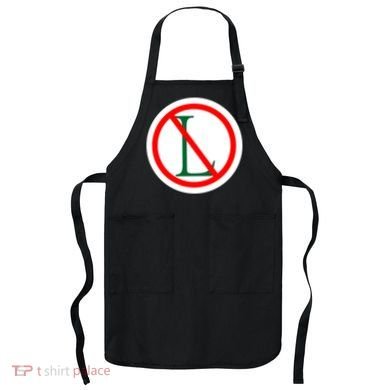 NO L Sign Noel Christmas Apron