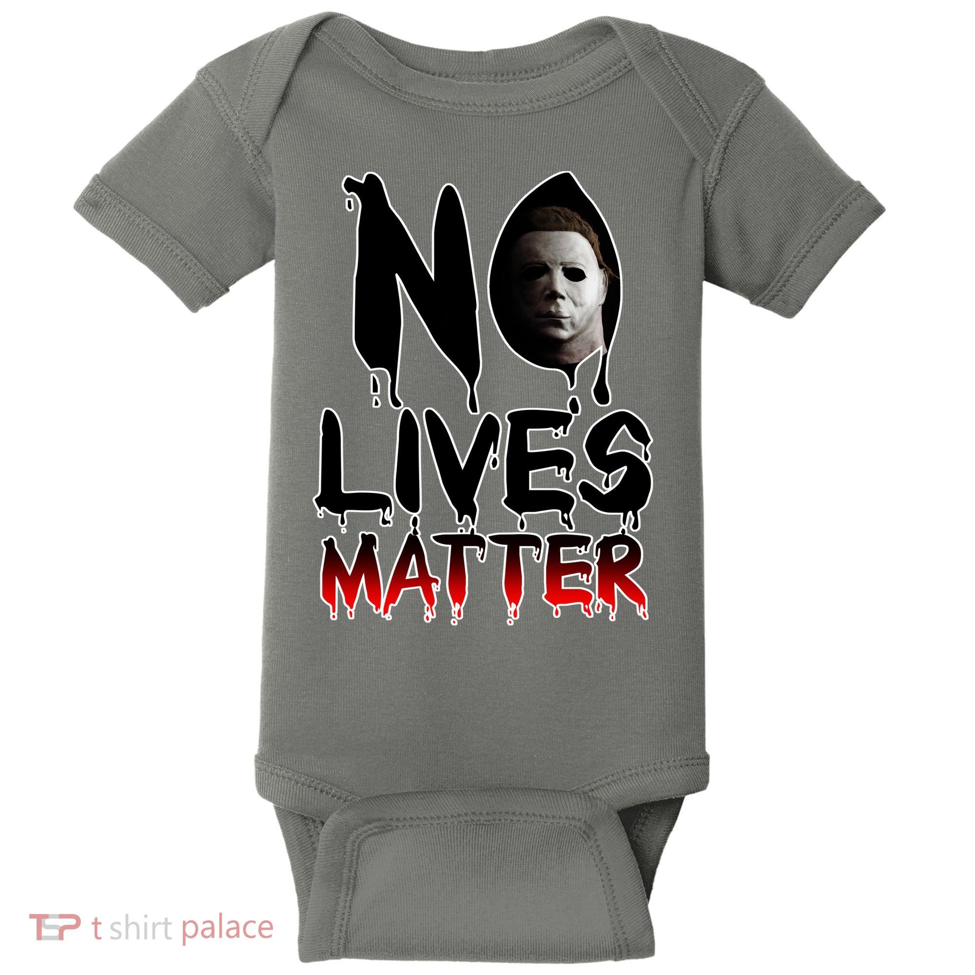 No Lives Matter Classic Horror Baby Bodysuit