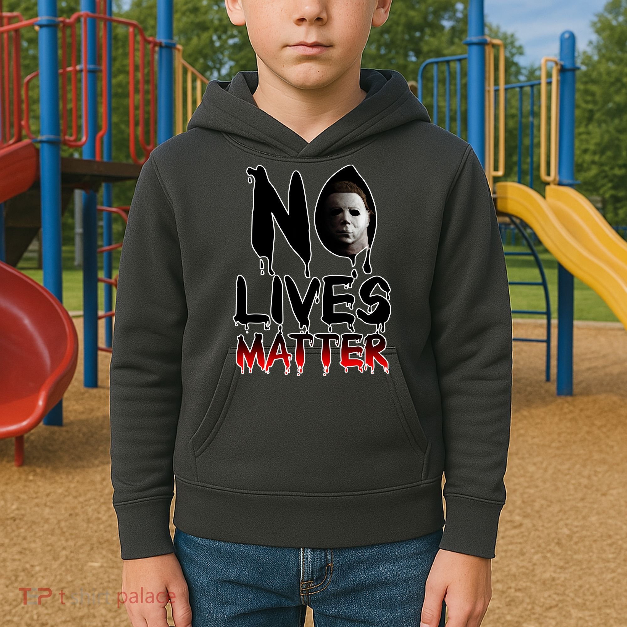 No Lives Matter Classic Horror Kids Hoodie