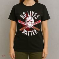 No Lives Matter Jason Hockey Mask T-Shirt thumb 4
