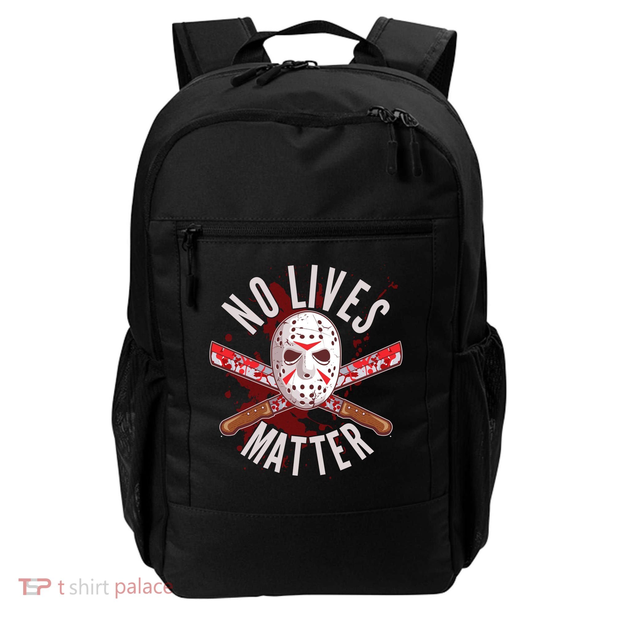 No Lives Matter Jason Hockey Mask Backpack