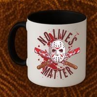 No Lives Matter Jason Hockey Mask Coffee Mug thumb 2