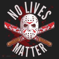 No Lives Matter Jason Hockey Mask Beanie thumb 2