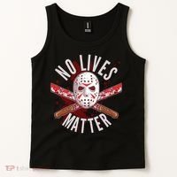 No Lives Matter Jason Hockey Mask Tank Top thumb 2