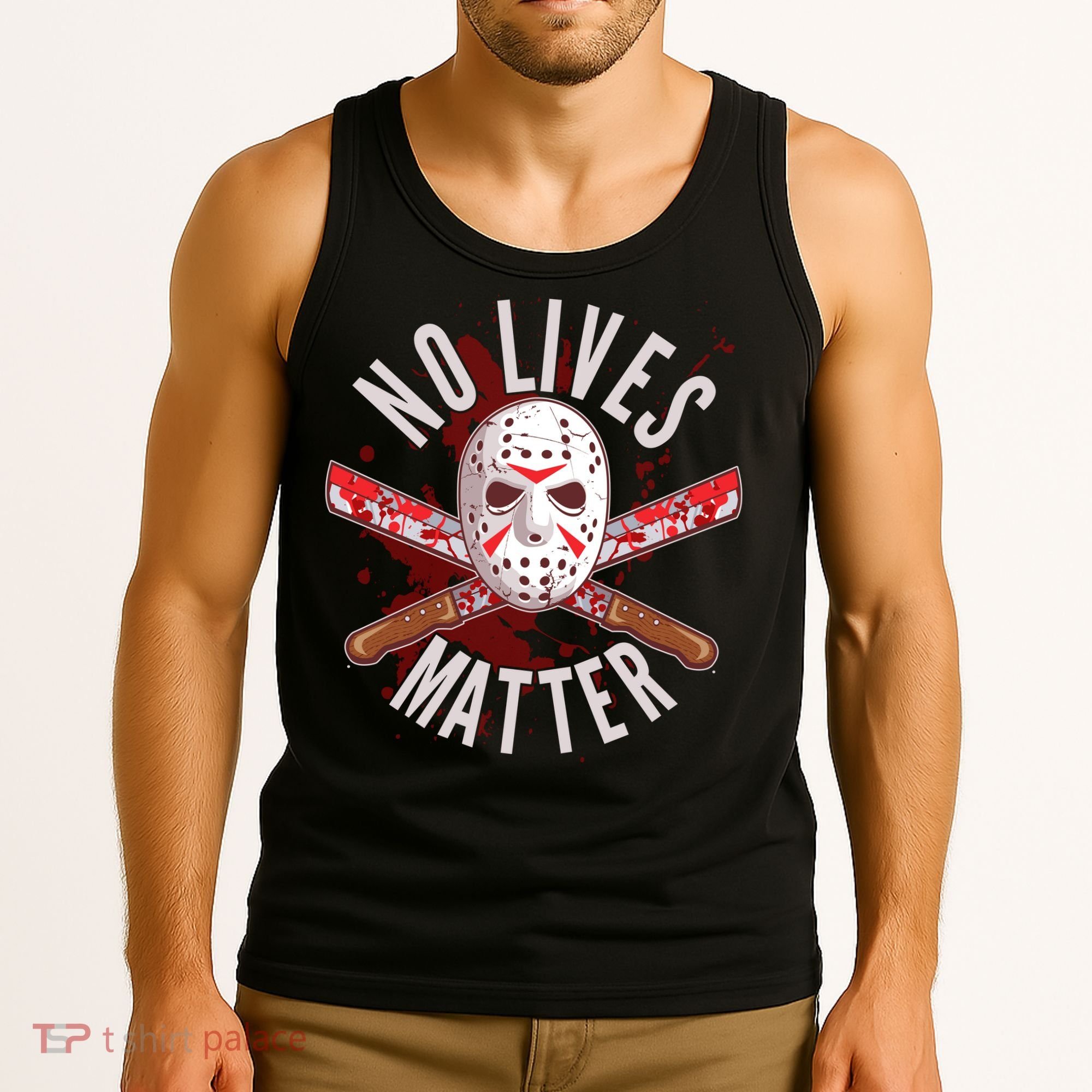 No Lives Matter Jason Hockey Mask Tank Top