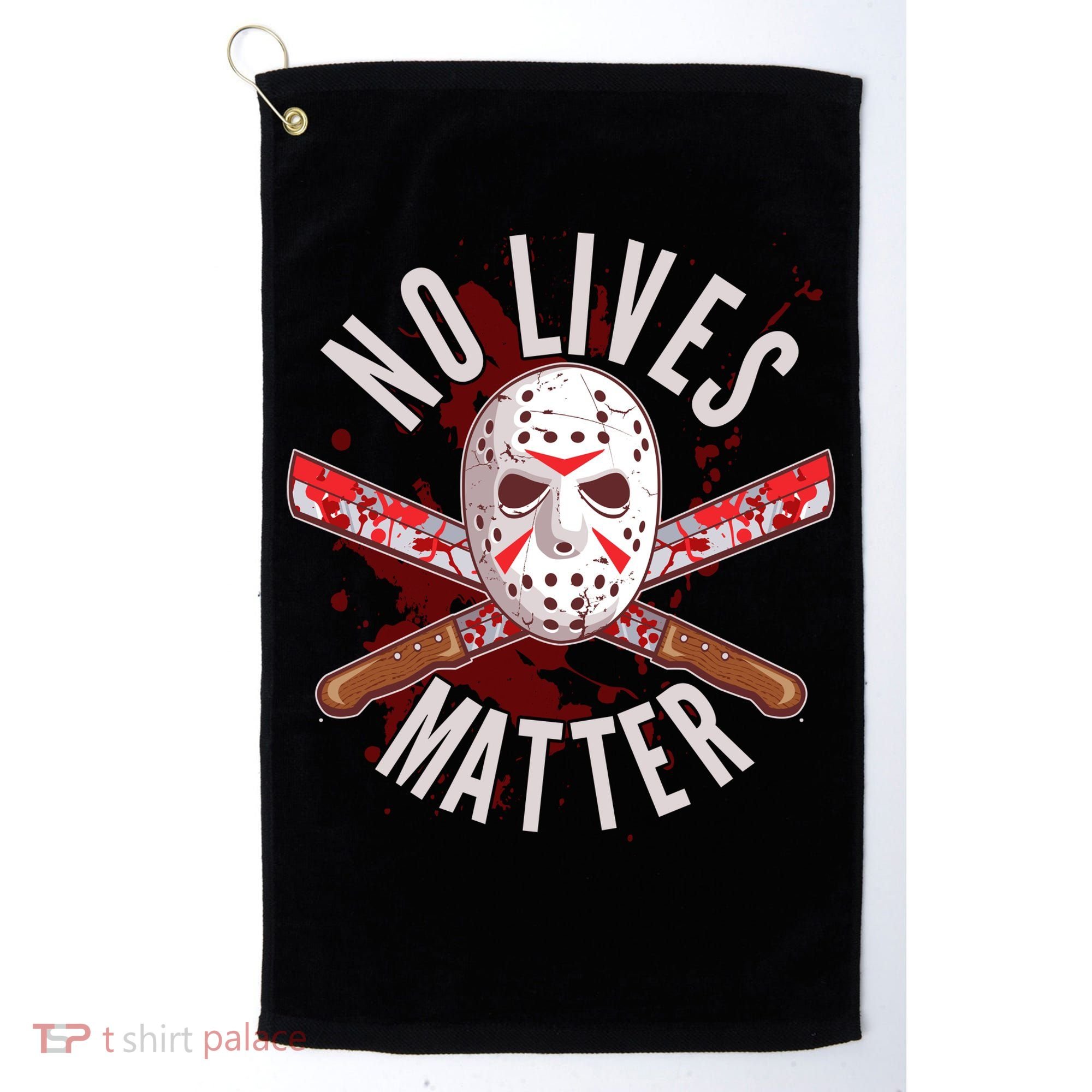 No Lives Matter Jason Hockey Mask Golf Towel