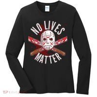 No Lives Matter Jason Hockey Mask Women's Long Sleeve Shirt thumb 0