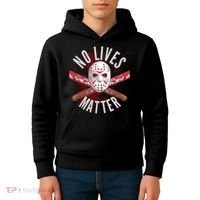 No Lives Matter Jason Hockey Mask Kids Hoodie thumb 4
