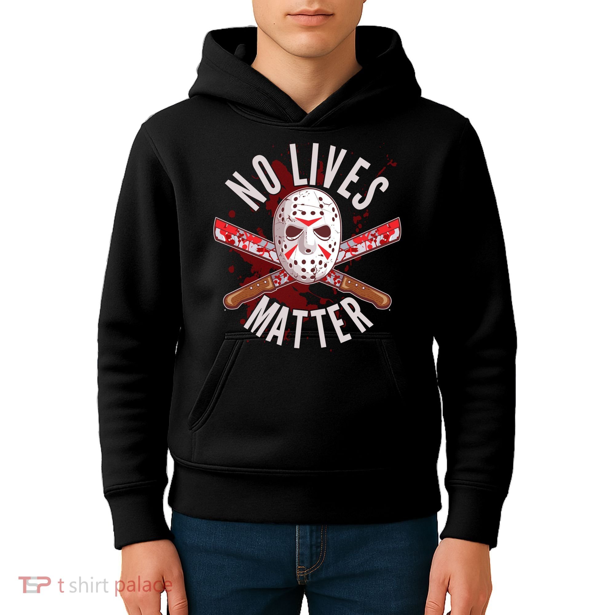 No Lives Matter Jason Hockey Mask Kids Hoodie