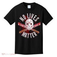 No Lives Matter Jason Hockey Mask Kids T-Shirt thumb 0