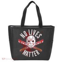 No Lives Matter Jason Hockey Mask Tote Bag thumb 0