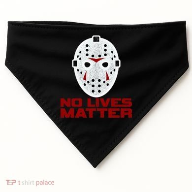 No Lives Matter Scary Halloween Mask USA-Made Doggie Bandana
