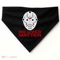 No Lives Matter Scary Halloween Mask USA-Made Doggie Bandana thumb 0